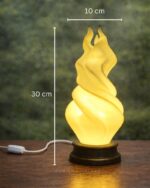 Flame Glow Spiral Lamp | Premium Ambient LED Table Light