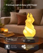 Flame Glow Spiral Lamp | Premium Ambient LED Table Light