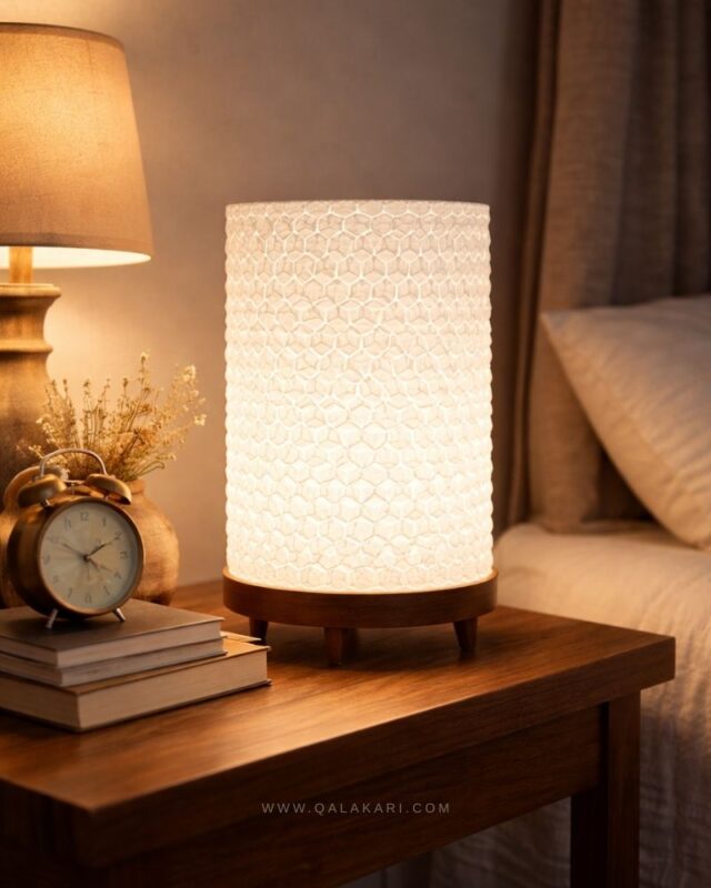 Honeycomb LED Table Lamp with USB Power