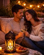 Moroccan Pattern LED Tealight Lantern