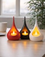 Teardrop Tealight LED Candle Holder