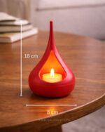 Teardrop Tealight LED Candle Holder (1)