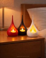 Teardrop Tealight LED Candle Holder