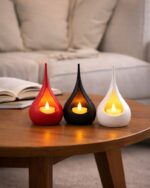 Teardrop Tealight LED Candle Holder